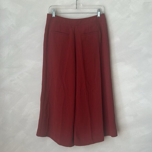 Anthropologie The Essential Culotte in Copper red burgundy Size 4 medium - Picture 9 of 9